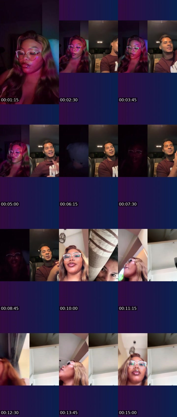 Contact-sheet preview of 🤍👑QueenADE🤍👑's Liveme recording