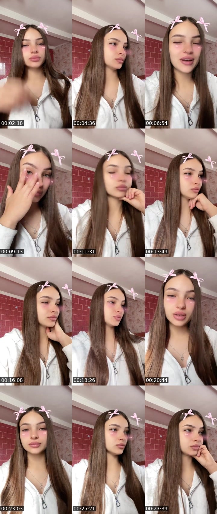 Contact-sheet preview of 🐍𝓚i𝓻𝓪💯🇺🇦's Liveme recording