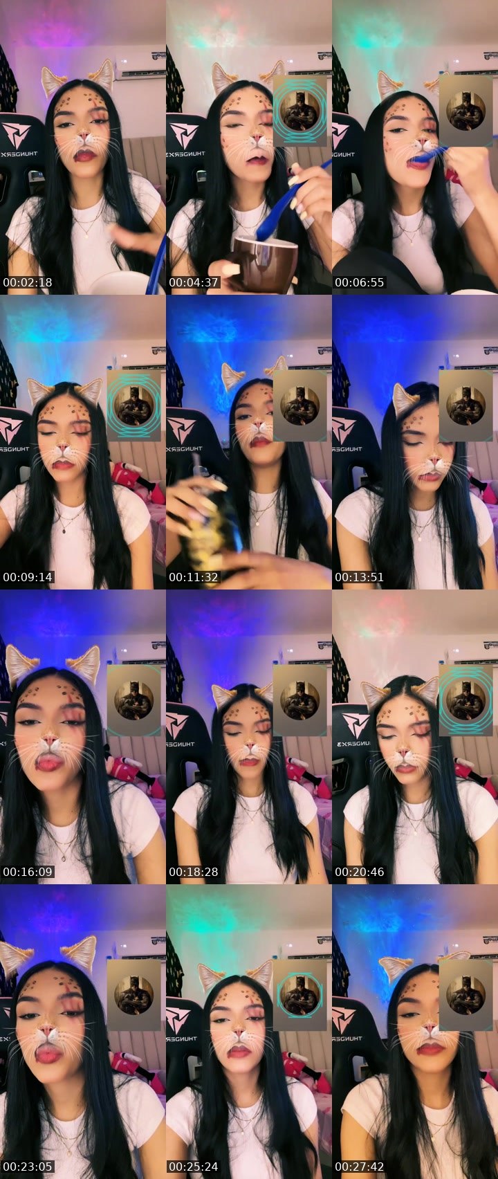 Contact-sheet preview of ✨🌖𝐆É𝐍𝐎𝐕𝐀🩷's Liveme recording