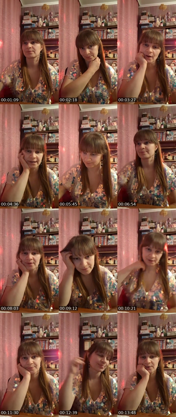 Contact-sheet preview of Elena S's Liveme recording