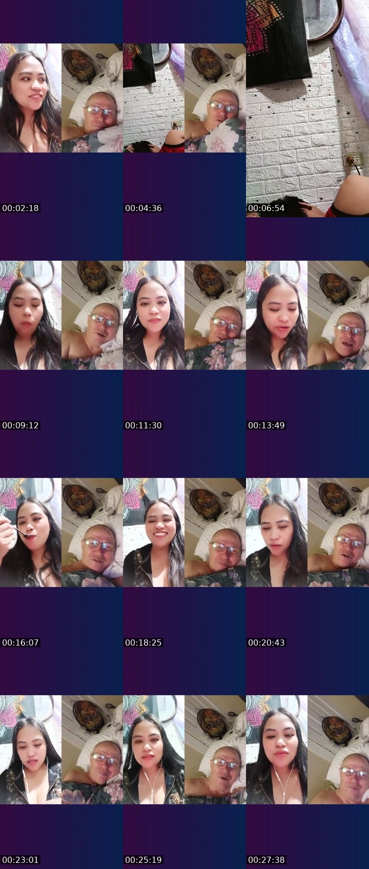Contact-sheet preview of 🏄Louise🌐👏's Liveme recording