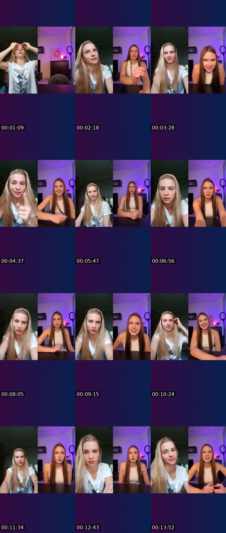 Contact-sheet preview of 🎀 Senorita 🎀's Liveme recording
