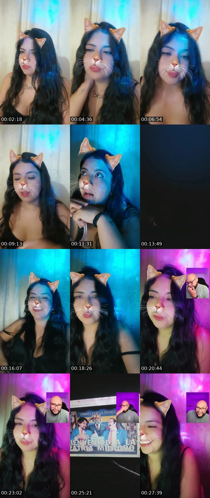 Contact-sheet preview of ☁LaTóχica🧸🪽's Liveme recording