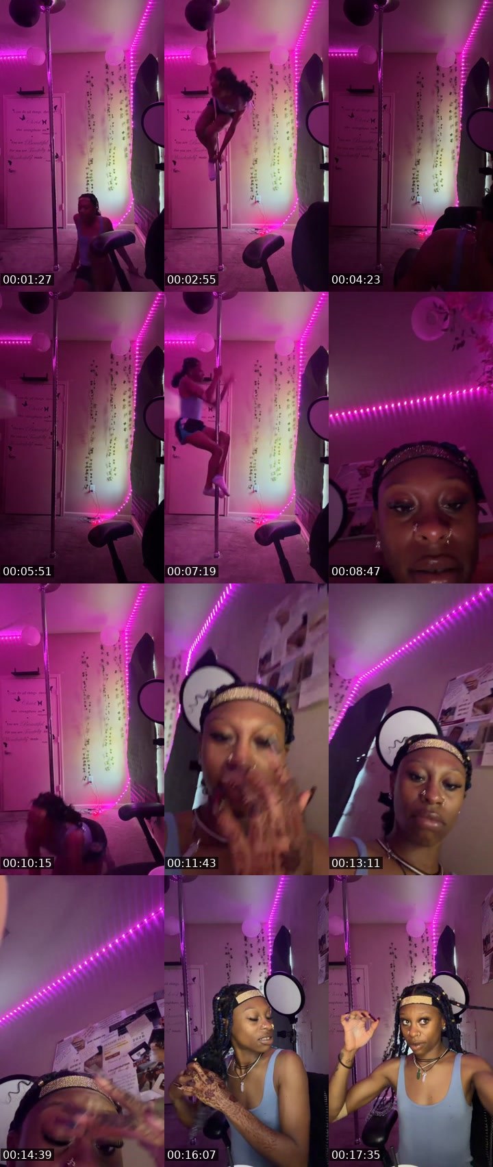 Contact-sheet preview of Mariiiii💋's Liveme recording