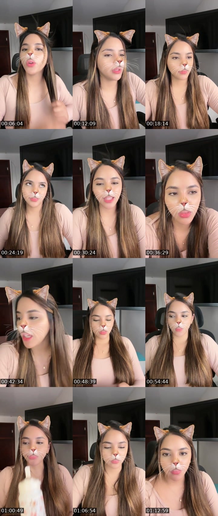 Contact-sheet preview of 🕶️👑𝓣𝓪𝓽𝓲20k☁️🧸's Liveme recording