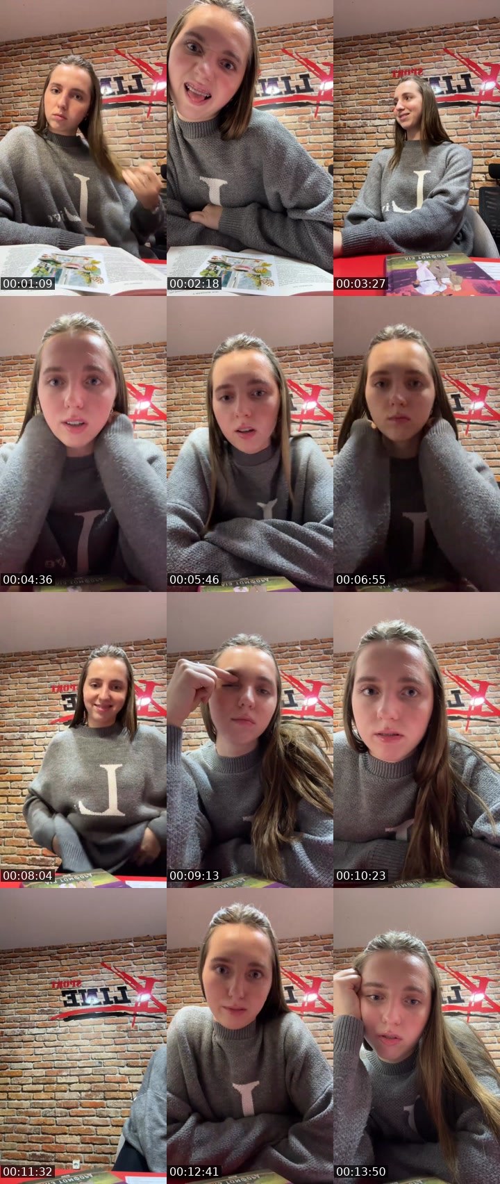 Contact-sheet preview of POLISHHAAA's Liveme recording