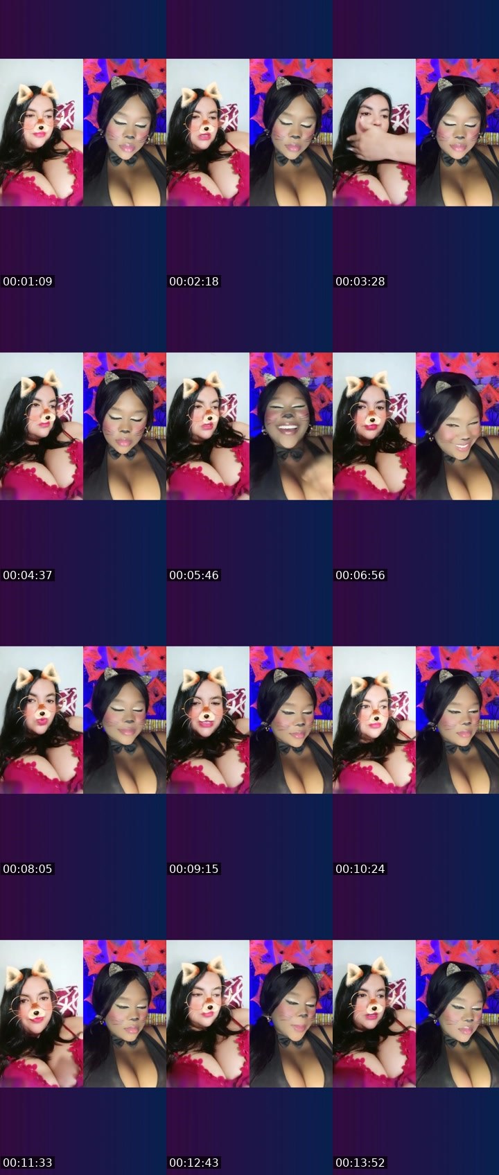 Contact-sheet preview of 🔆AngieB😼🥑's Liveme recording
