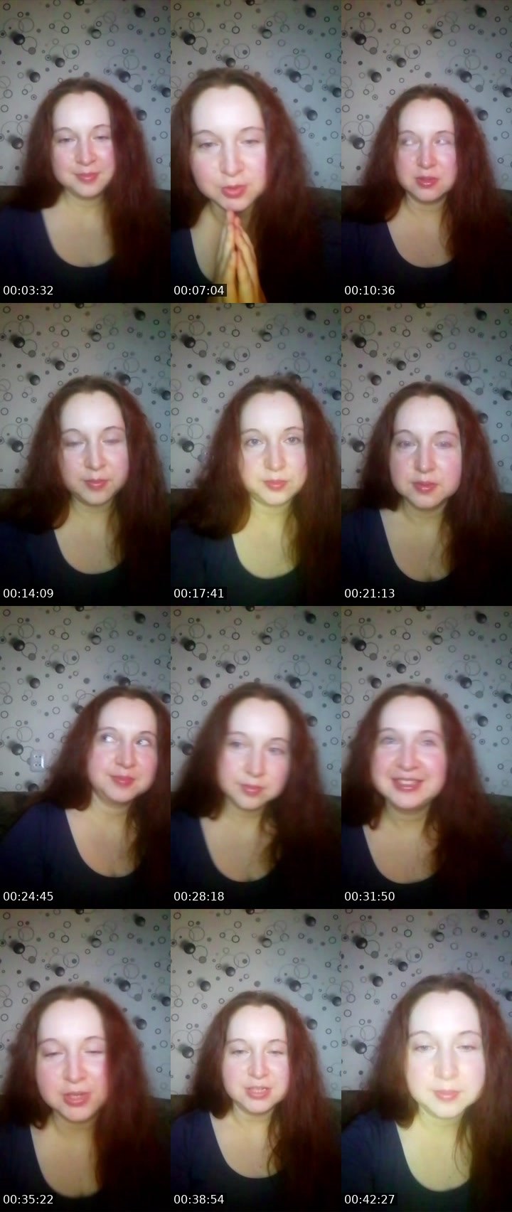 Contact-sheet preview of Ameana☘️'s Liveme recording