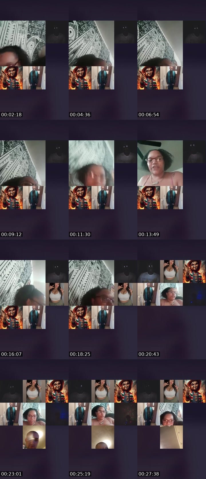 Contact-sheet preview of 🧥VooDooSavage🖖's Liveme recording