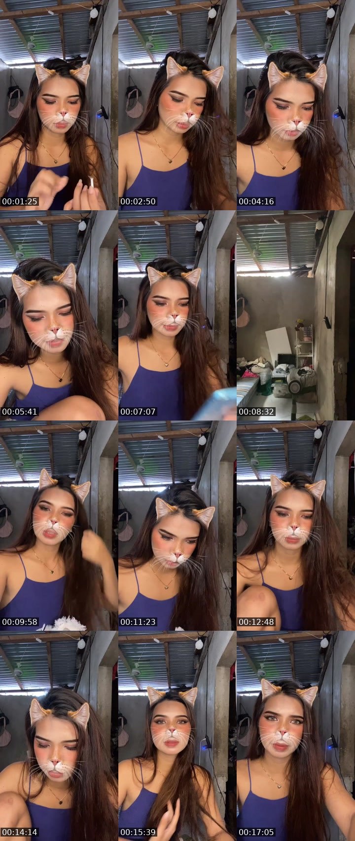 Contact-sheet preview of 9k🍃👸Yenaa🌼's Liveme recording