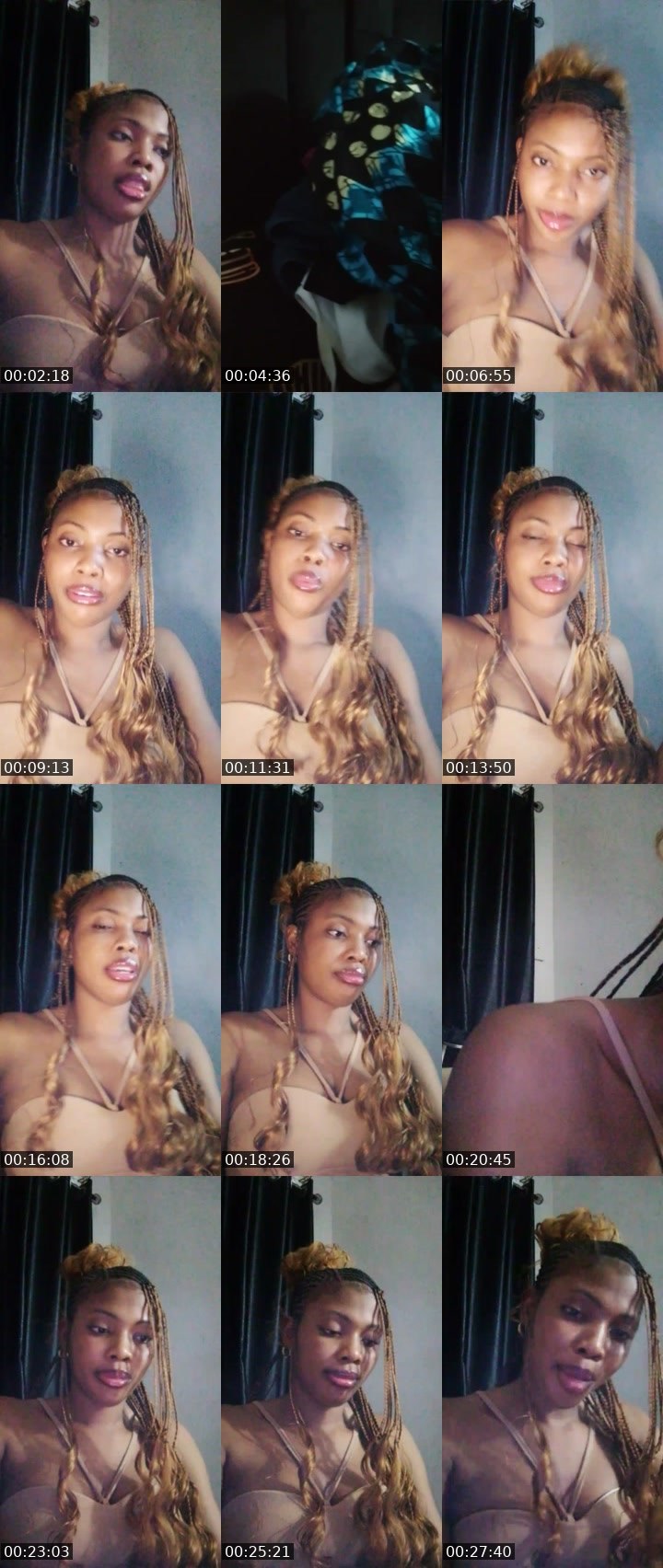 Contact-sheet preview of Becca💕🦍's Liveme recording
